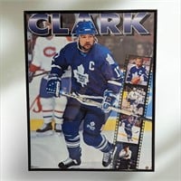 Framed Wendel Clark Toronto Maple Leafs