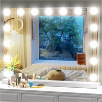 Gvnkvn 32X24 Large Vanity Mirror with 17 Dimmable