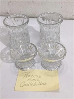 4 Princess House Candle Holders T13C