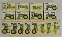 Ertl Set Of Eight Miniature Toy Tractors MIB