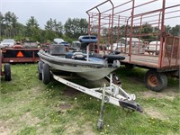 1987 Ranger 360V 18' fishing boat
