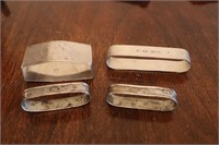 Sterling Monogram Napkin Holders