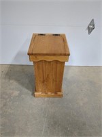 Wooden Garbage can 14"x15"x25"h
