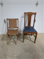 ?Quarter cut Oak Wooden chair, folding board chair
