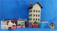 Assorted wooden houses