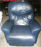 Blue Leather? Recliner - Clean