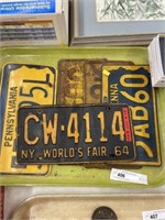 PA & NY License Plates