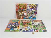 5 comics "Power Pack" #24,25,26,28,31