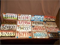 Indiana License Plates from 1987 - 2003