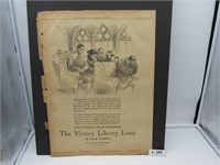 WWI Buy Bonds Ad "The Victory Liberty Loan"