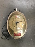 Vintage Budwiser Clock Hanging Light