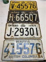 Old license plates