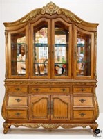 China Cabinet w/ Lighted Hutch