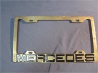 Mercedes Vintage Metal License Plate Frame/Cover