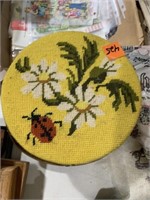 Lady Bug Embroidery Basket