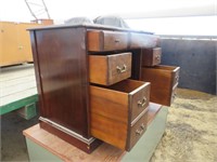 Vintage Wood Desk 42x21x31
