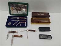 NEW Remington knife set, pocket knives, Ka-bar