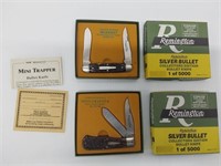 (2) NEW Remington knives-Silver Bullet Collection