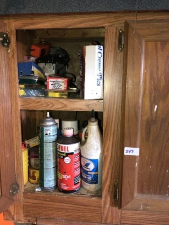 Misc Supplies in Cabinet