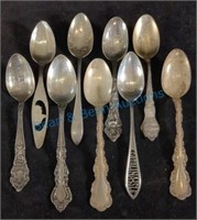 Sterling silver collector spoons