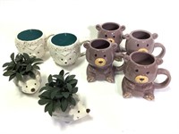 Ceramic Animal Mugs & Planters