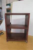 Primitive Wood Table Top Display Shelf 15.5 x 21"