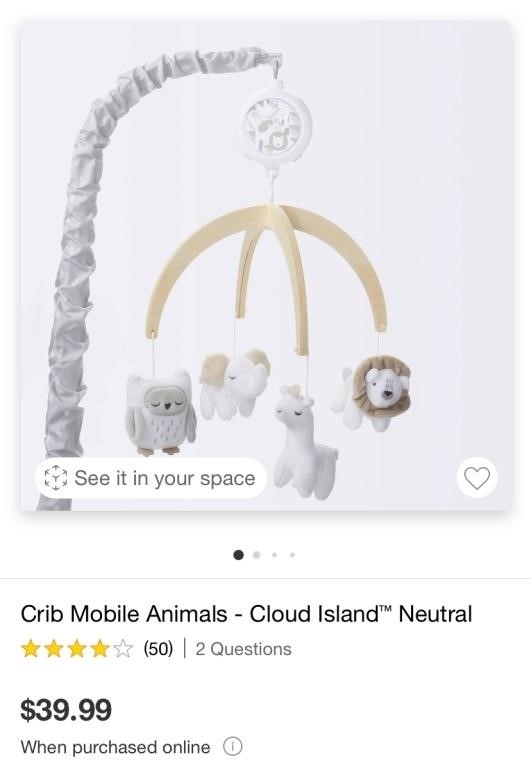 CRIB MOBILE (NEW)