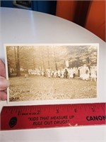 Unusual Antique Photo Postcard of Procession