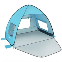 TOBTOS UPF 50+ Easy Pop Up Beach Tent 3-4 Person S