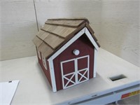 Red Barn Mailbox Wood Cedar Shake Shingles