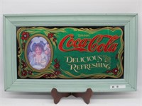 REMAKE OF EARLY REVERSE PAINTED COCA COLA SIGN