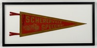 1950s Schererville Speedway Motorcycle Pennant