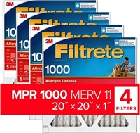 Filtrete 20x20x1  MPR 1000  4 Filters