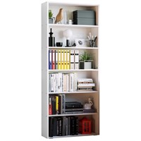 N9053  Floor Standing 6 Tier Bookshelves 70in
