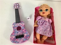 DISNEY "BABY RAPUNZEL" & GUITAR