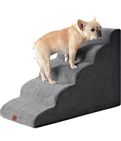 EHEYCIGA 5-Step Dog Stairs  Grey for Pets