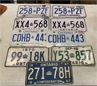 Ontario Licence Plates (see photo)