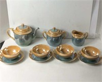 MCM Rising Sun Japan Lusterware Tea Set For 4 U13B