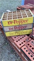 Antique Dr Pepper 24-bottle crates