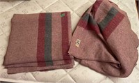 2 Kenwood blankets- stored with moth balls