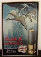 Metal "Ajax Heavies” Sign