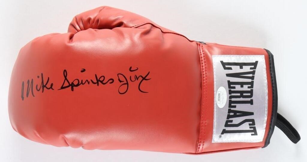 Michael "JINX" Spinks Signed Everlast Boxing Glo