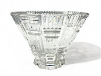 Waterford Crystal cubist bowl, 6” h.