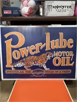 Power-lube metal sign 26”x19”