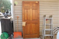 2 wood doors & 1 alum. storm door