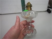 Vintage Miniature Bullseye Oil Lamp 6"