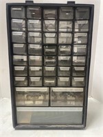 38-drawer small parts organizer. With some