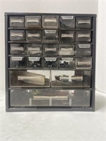 23-drawer small parts organizer. With some