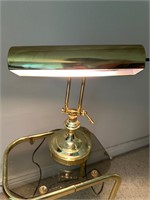 Vtg. Brass Desk Lamp - Adjustable