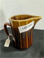 Brown pottery Pitcher
